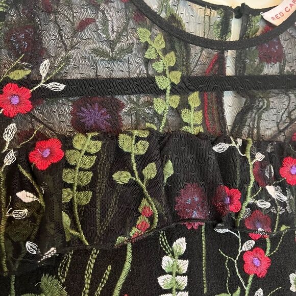 NWT RED CARTER EMBROIDERED FLORAL BLOUSE - Picture 10 of 10